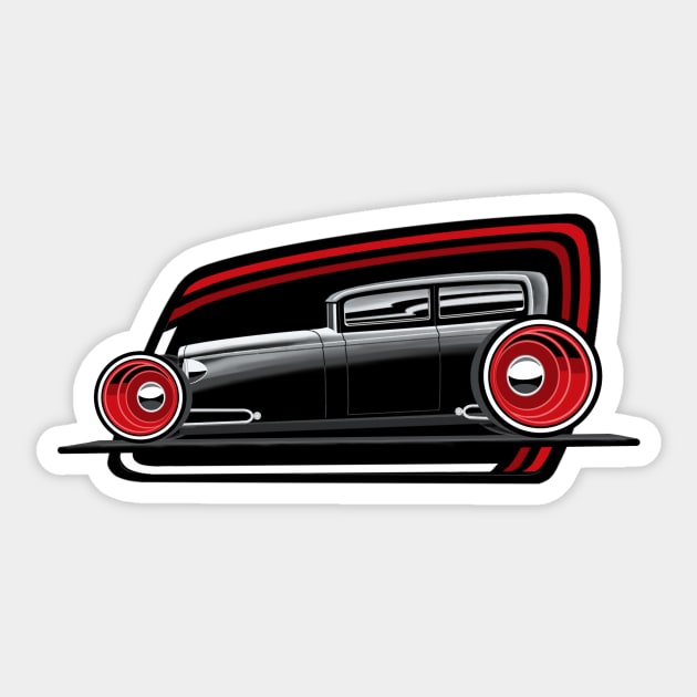 Scarab Motorsports Rat Rod Logo Sticker by ScarabMotorsports